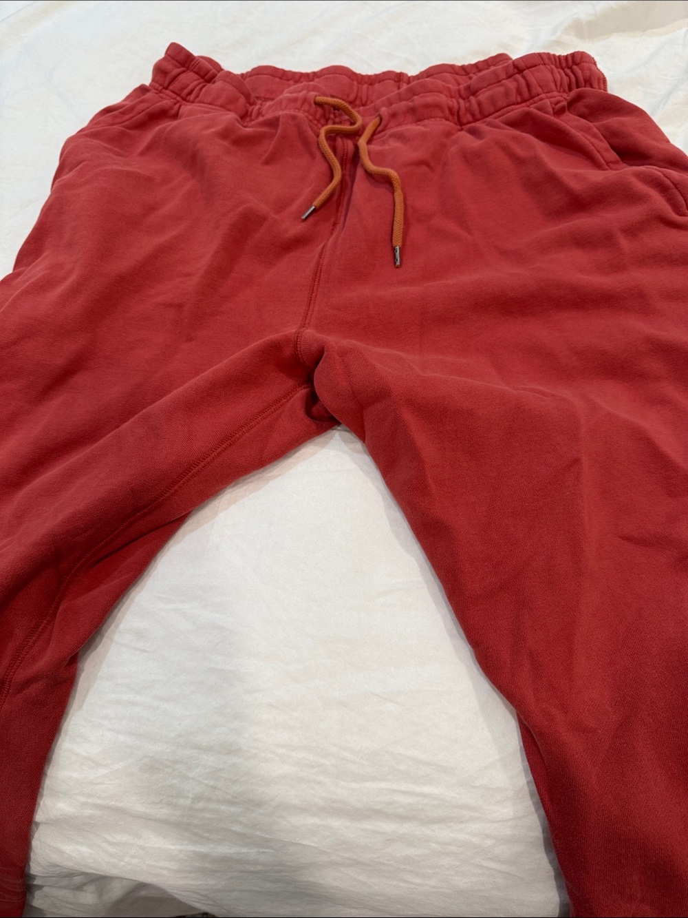 J. Crew Men's Brick Red Drawstring Sweatpants